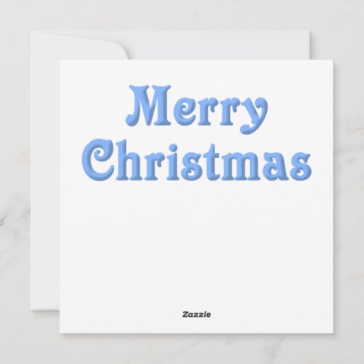 Glas in lood Blue Christmas Kaart (Achterkant)