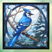 Glas in lood Blue Jay Raamsticker (Vel 3)
