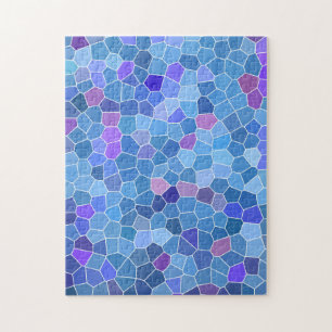 Glas in lood Blue Puzzle Legpuzzel