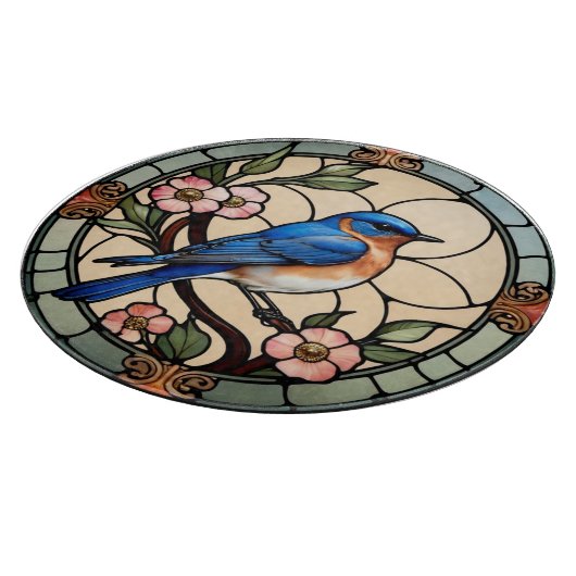 Glas in lood Bluebird Snijplank (Hoek)