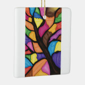 Glas-in-lood-boomkunst keramisch ornament (Rechts)