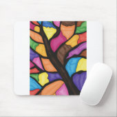 Glas-in-lood-boomkunst muismat (Met muis)