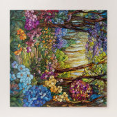 Glas-in-lood Bos Puzzel (Horizontaal)