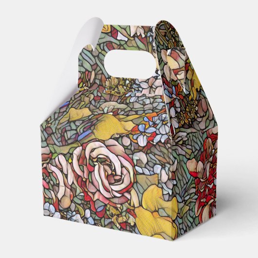 Glas in lood Botanische Bloemen Bedankdoosjes (Voorkant Zijde)