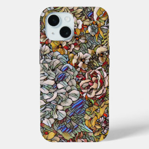 Glas in lood Botanische Bloemen iPhone 15 Case