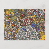 Glas in lood Botanische Bloemen Feestdagenkaart (Voorkant)