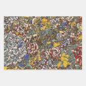 Glas in lood Botanische Bloemen Inpakpapier Vel (Voorkant)