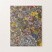 Glas in lood Botanische Bloemen Legpuzzel (Verticaal)