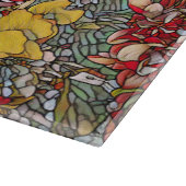 Glas in lood Botanische Bloemen Snijplank (Hoek)