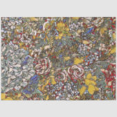 Glas in lood Botanische Bloemen Tissuepapier (Voorkant)