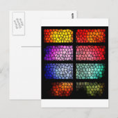 Glas in lood briefkaart (Voorkant / Achterkant)