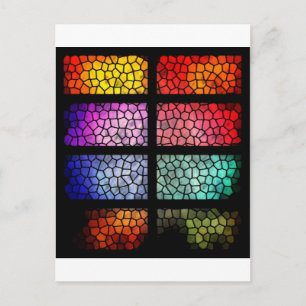 Glas in lood briefkaart