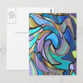 Glas in lood briefkaart (Voorkant / Achterkant)