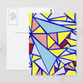 Glas in lood briefkaart (Voorkant / Achterkant)