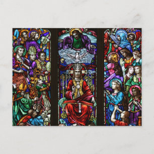 Glas in lood briefkaart