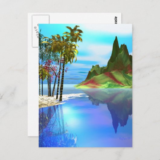 Glas in lood briefkaart (Voorkant / Achterkant)