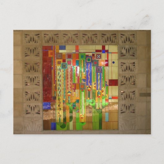 Glas in lood briefkaart (Voorkant)