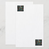 Glas in lood briefpapier (Voorkant / Achterkant)