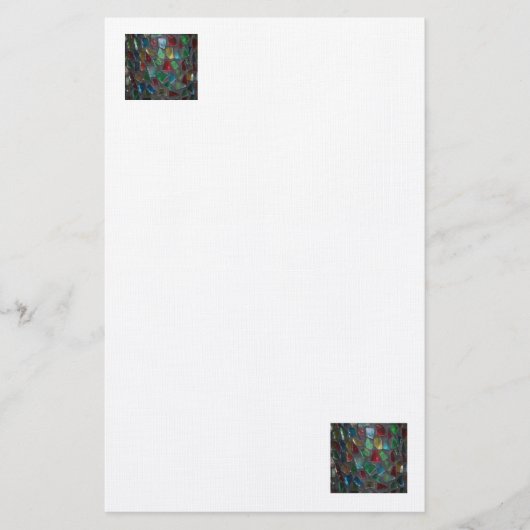 Glas in lood briefpapier (Voorkant)