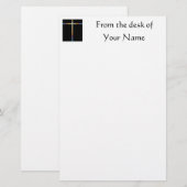 Glas in lood - briefpapier (Voorkant / Achterkant)