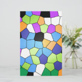 Glas in lood briefpapier (Staand voorkant)