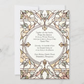 Glas in lood bruiloft uitnodiging (Voorkant)