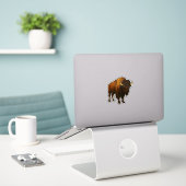 Glas-in-lood Buffalo Sticker (Laptop op bureau)