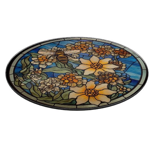 Glas in lood Bumblebee Snijplank (Hoek)