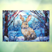 Glas in lood Bunny Raamsticker (Vel 3)