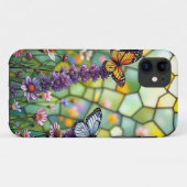 Glas in lood Butterflies Case-Mate iPhone Case (Achterkant (horizontaal))