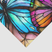 Glas in lood Butterflies Tissuepapier (Detail)