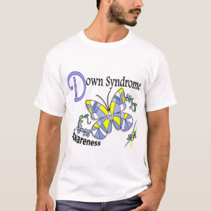 Glas in lood Butterfly 2 Down Syndrome T-shirt