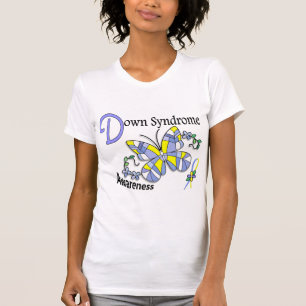 Glas in lood Butterfly 2 Down Syndrome T-shirt