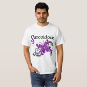 Glas in lood Butterfly 2 Sarcoïdose T-shirt (Voorkant volledig)