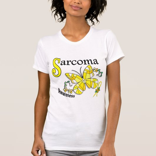 Glas in lood Butterfly 2 Sarcoma T-shirt (Voorkant)