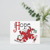 Glas in lood Butterfly Bloedkanker Briefkaart (Staand voorkant)