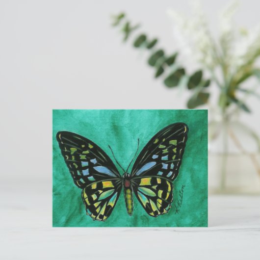 Glas in lood Butterfly Briefkaart (Staand voorkant)