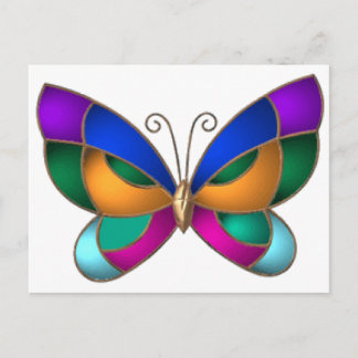 Glas in lood Butterfly Briefkaart