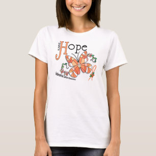 Glas in lood Butterfly Endometrial Cancer T-shirt