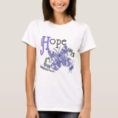 Glas in lood Butterfly Esophageal Cancer T-shirt (Voorkant)