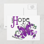 Glas in lood Butterfly Fibromyalgie Briefkaart (Voorkant / Achterkant)