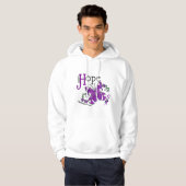 Glas in lood Butterfly Fibromyalgie Hoodie (Voorkant volledig)