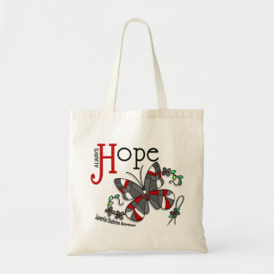 Glas in lood Butterfly Juvenile Diabetes Tote Bag