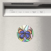 Glas in lood Butterfly Magneet (Insitu (Vaatwasser))