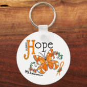 Glas in lood Butterfly MS Sleutelhanger (Voorkant)