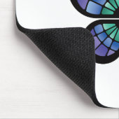 Glas in lood Butterfly Muismat (Hoek)