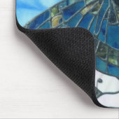 Glas in lood Butterfly Muismat (Hoek)