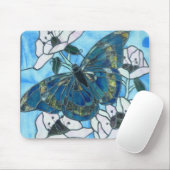 Glas in lood Butterfly Muismat (Met muis)