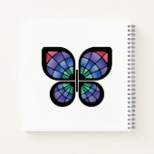 Glas in lood Butterfly Notitieboek (Achterkant)