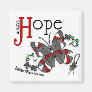 Glas in lood Butterfly Parkinson Magneet